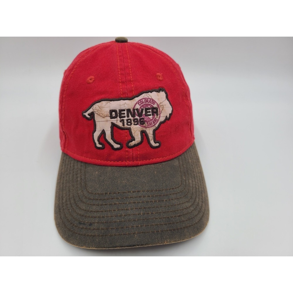 Denver Zoo Colorado Safari 1896 The Game Strapback Adjustable Hat Cap Red Brown